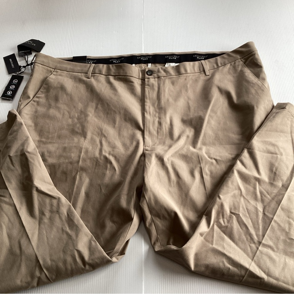 BRITCHES Ultimate Flex Chino Beige Size 56 Length 32 NWT
